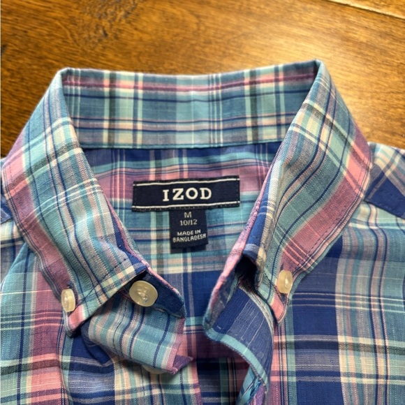 Izod shirt new boys long sleeves size 10/12 - Picture 4 of 5